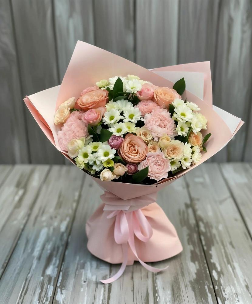 Букет цветов из: Гвоздики, Розы и Хризантемы в Семендере