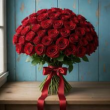 Букет Красные розы Блэк Меджик в Семендере