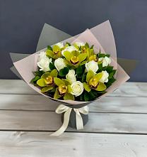 Букет цветов из:  Орхидеи и Розы в Семендере