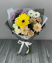 Букет цветов из:  Розы, Герберы и Хризантемы в Семендере