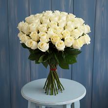 Букет 51 Белая роза Эдлесс Лав #REPLACE_PRED# Семендере