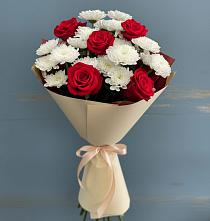 Букет цветов из:  Розы и Хризантемы в Семендере