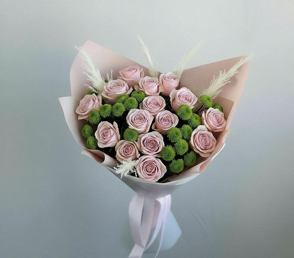 Букет цветов из: Розы и Хризантемы в Семендере