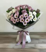Букет цветов из:  Хризантемы и Розы в Семендере