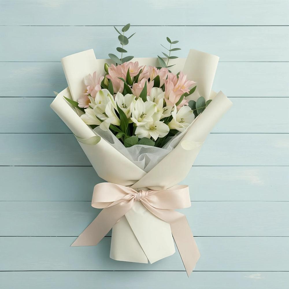 Букет цветов из: Альстромерии в Семендере