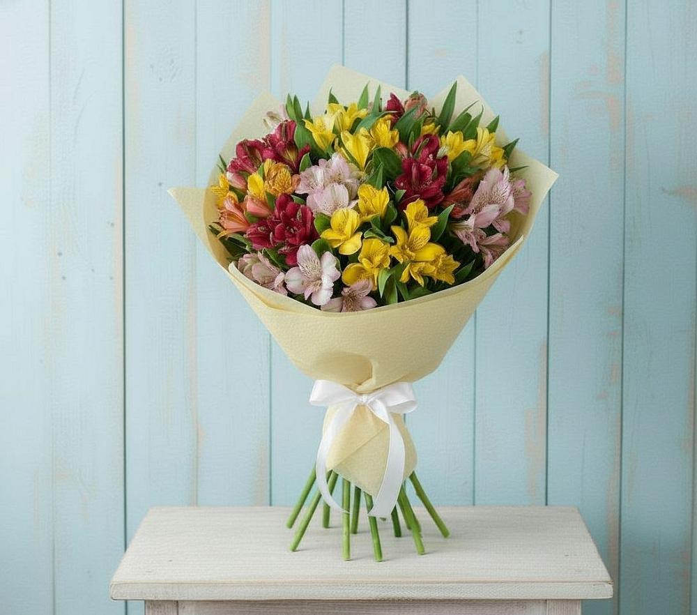 Букет цветов из: Альстромерии в Семендере