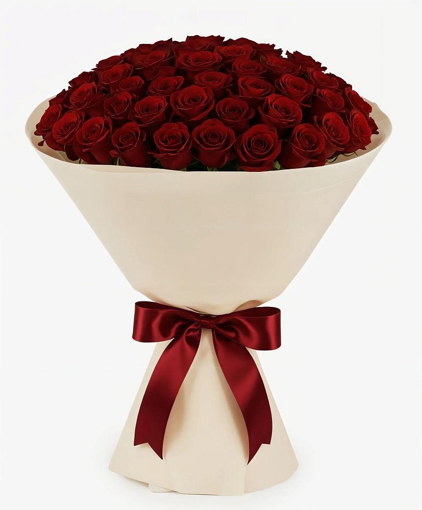 Букет 101 Бордовая роза Блэк Бакарра в Семендере