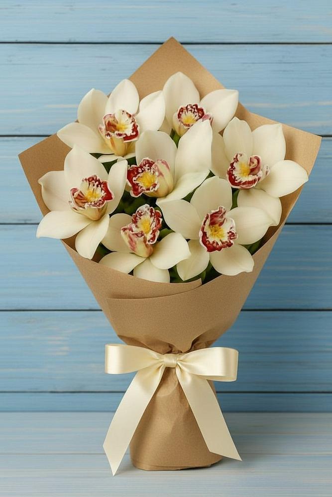 Букет цветов из: Орхидеи и Розы в Семендере