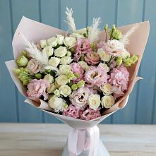 Букет цветов из:  Альстромерии и Розы в Семендере
