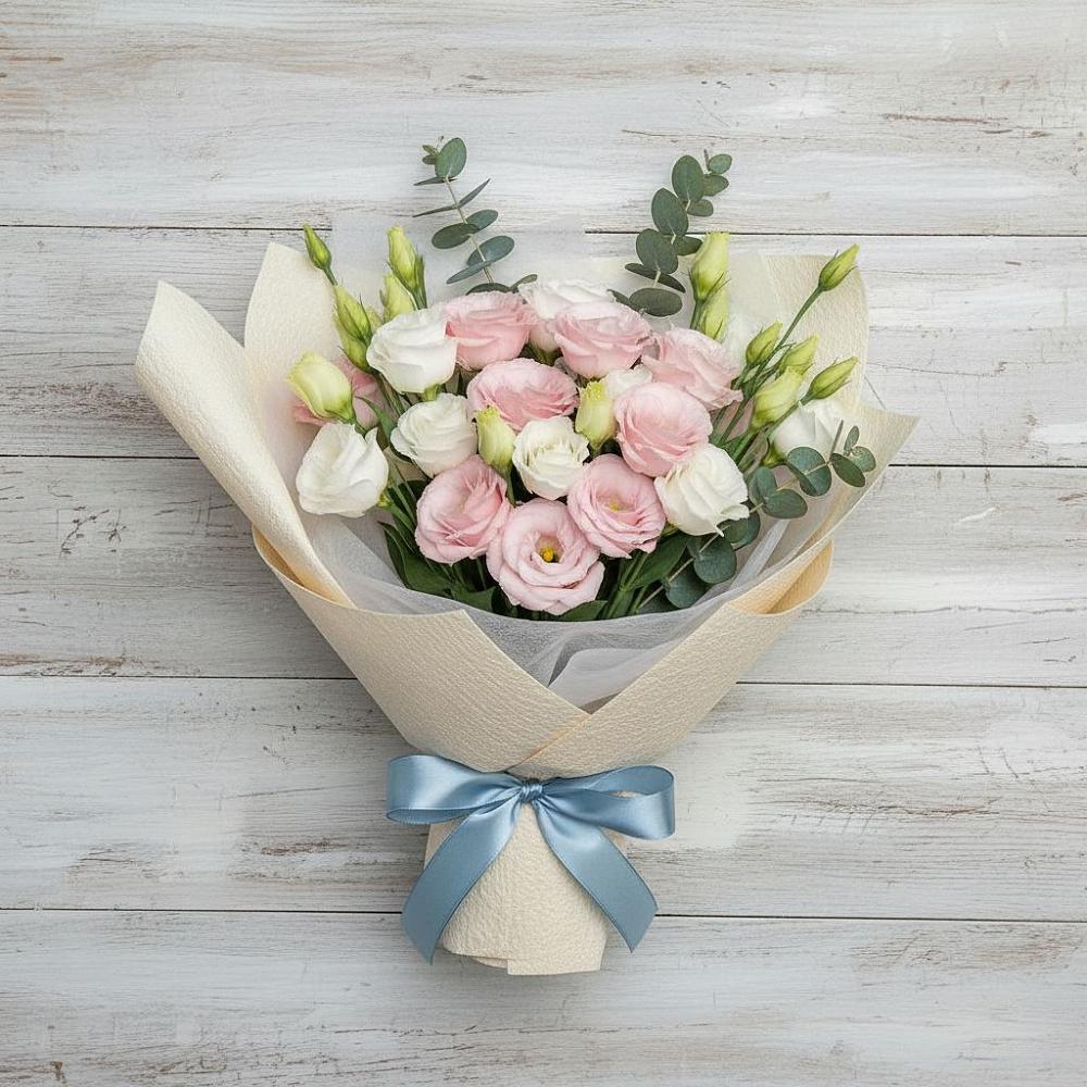 Букет цветов из: Лизиантусы в Семендере